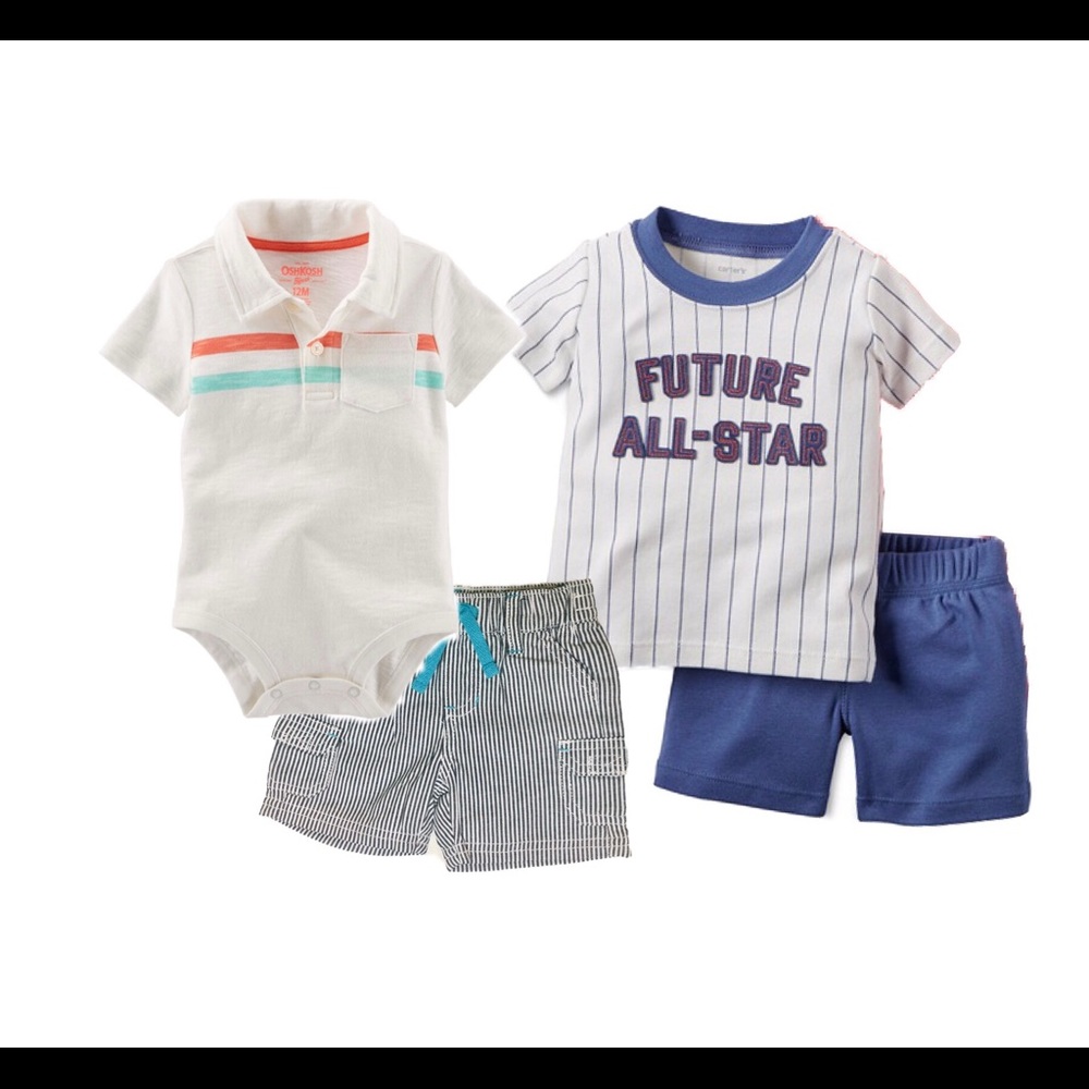 Carter’s Baby Boy Bundle 2 Sets of 2-pc 6m